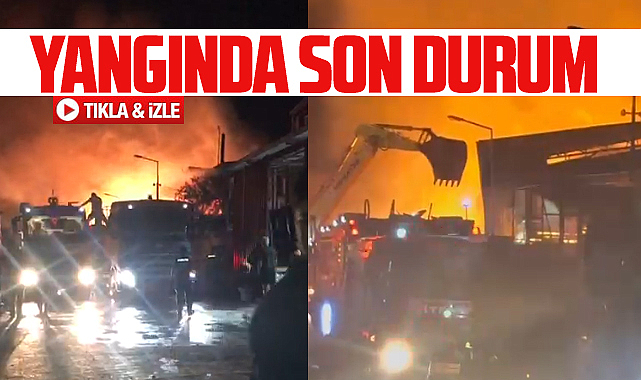 Samsun'da kereste fabrikasında çıkan yangında son durum!