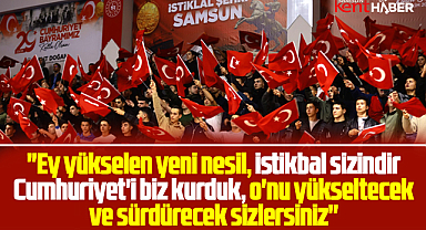 Samsun'da 29 Ekim Cumhuriyet Bayramı'nın 102. yılı coşkuyla kutlandı