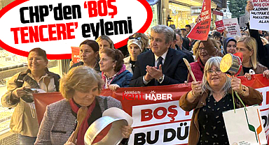 Samsun'da CHP'liler 'Boş Tencere' yürüyüşü yaptı