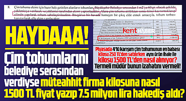 Samsun'da çim tohumu ihalesinde şartname ortaya çıktı, soru işaretleri oluştu!