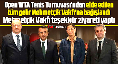 Samsun'da Open WTA Tenis turnuvasının geliri Mehmetçik Vakfına bağışlandı