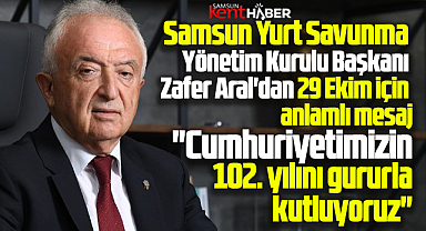 Samsun Yurt Savunma'dan Cumhuriyet Bayrami için anlamlı mesaj