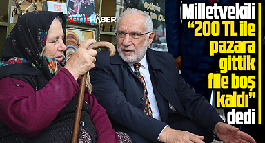 SP Samsun Milletvekili söyledi! 200 TL ile pazara gittik, file boş kaldı