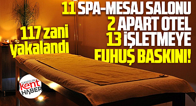 Samsun'da 2 apart otel, 11 masaj salonuna fuhuş operasyonu! Emniyet açıkladı