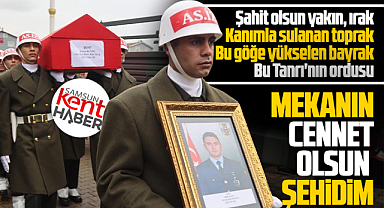 Samsun'da C-130 kargo uçağında şehit olan Emre Altıok toprağa verildi