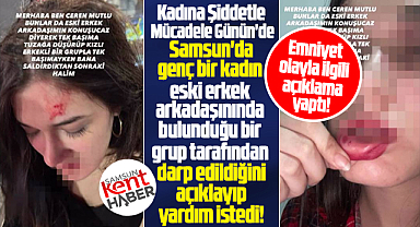 Samsun'da Ceren Mutlu darp edildiğini duyurdu Emniyet açıklama yaptı!