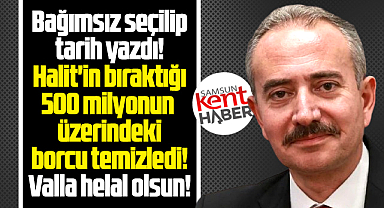 Samsun'da Hüseyin Dündar, Çarşamba Belediyesini borçsuz belediye yaptı