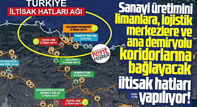 Samsun'da yeni OSB ve Havza OSB için iki ayrı iltisak hattı yapılıyor