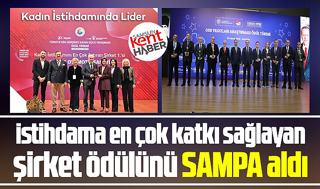 Samsun merkezli SAMPA Otomotiv 4 ayrı kategoride ödül aldı