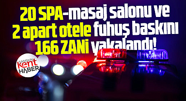 Samsun'da 20 masaj salonu ve 2 apart otele fuhuş operasyonu!