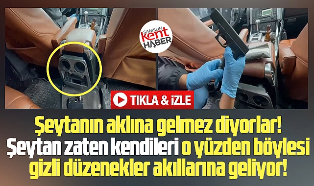 Samsun'da araç içindeki gizli bölmeden Glock silah ve uyuşturucu çıktı - samsunkenthaber.com