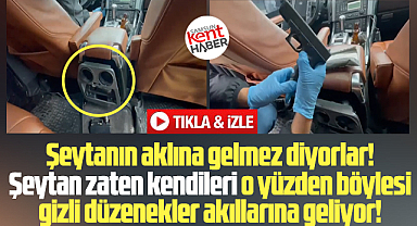 Samsun'da araç içindeki gizli bölmeden Glock silah ve uyuşturucu çıktı