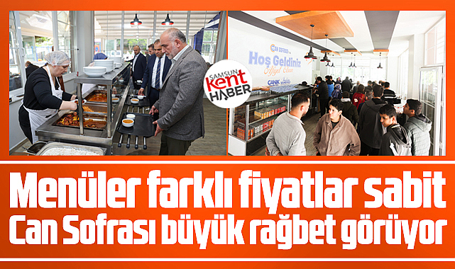 Samsun'da Canik Belediyesi'nin Can Sofrası büyük rağbet görüyor