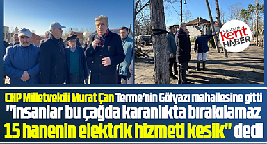 Samsun'da Gölyazı mahallesinde 15 hanenin elektrik hizmeti sonlandırıldı