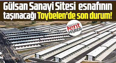 Samsun'da Gülsan Sanayi esnafının taşınacağı Toybelen'de son durum