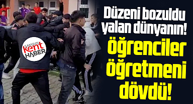 Samsun'da şok! Lise öğrencileri öğretmeni dövdü!