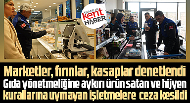Samsun'un Atakum ilçesinde denetim! İşletmelere ceza kesildi!