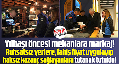 Samsun'un Atakum ilçesinde fahiş fiyat uygulayan işletmelere tutanak tutuldu