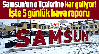 Samsun'un o ilçelerine kar geliyor! İşte 5 günlük hava raporu