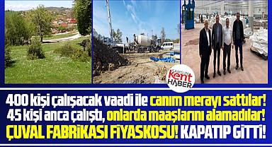 Samsun Asarcık'ta Çuval Fabrikası fiyaskosu! Olan meraya oldu!