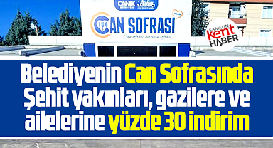 Samsun'da belediye restorantında şehit yakınları ve gazilere yüzde 30 indirim