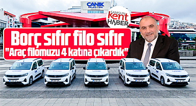 Samsun'da Canik Belediyesi 7 yılda araç filosunu 4 katına çıkarttı