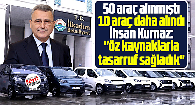 Samsun'da İlkadım Belediyesi 10 yeni hizmet aracı daha aldı
