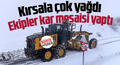 Samsun'da İlkadım Belediyesi ekipleri kırsal kesimde kar mesaisi yaptı