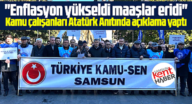 Samsun'da kamu çalışanları refah payı ve ek zam talebinde bulundu