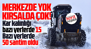 Samsun'da kar çok sayıda ilçede etkili oldu! Kar kalınlığı 15 santime ulaştı