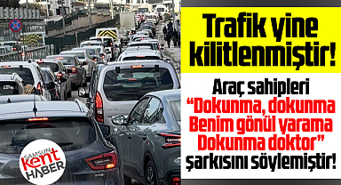 Samsun'un Atakum ilçesinde trafik kilitlendi sürücüler çileden çıktı