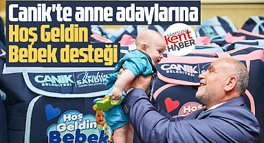 Samsun'un Canik ilçesinde anne adaylarına Hoş Geldin Bebek paketi veriliyor