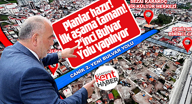 Samsun'un Canik ilçesinde trafik rahatlayacak! 2'inci Bulvar Yolu yapılıyor