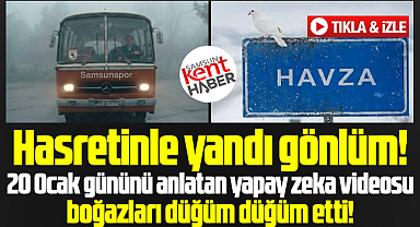 Samsunspor'un matem günü! 20 Ocak yapay zeka videosu ağlattı!