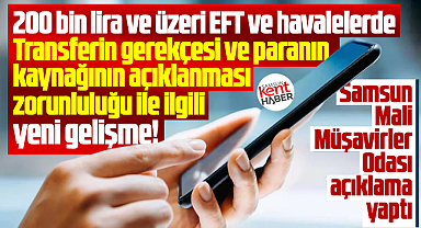 SMMMO açıkladı! 200 bin lira ve üzeri para transferinde yeni gelişme!