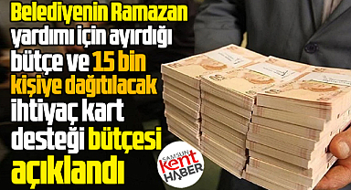 Samsun Büyükşehir'in 2026 Ramazan yardımı ve ihtiyaç kartı bütçesi açıklandı