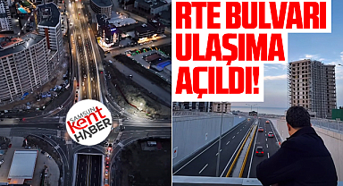Samsun'da RTE Bulvarında son dakika! Araç trafiğine açıldı