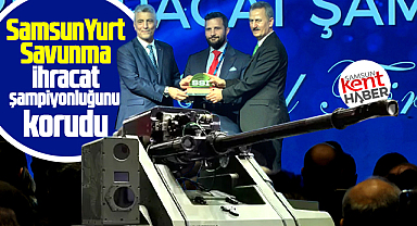 Samsun Yurt Savunma Antalya'da düzenlenen konferansta ödül aldı