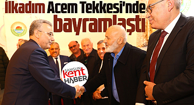 İlkadım Belediye Başkanı Kurnaz, Acem Tekkesi'nde bayramlaştı