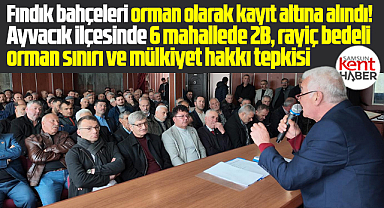 Samsun Ayvacık'ta çiftçilerden 2B ve yüksek rayiç bedeli tepkisi!