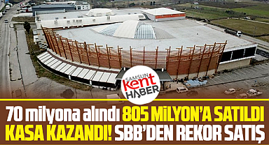 Samsun Büyükşehir 70 milyona aldığı AVM binasını 805 milyona sattı!