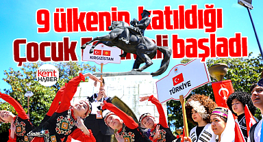 Samsun'da 2. Türk Dünyası Çocuk Festivali yürüyüşü ile başladı
