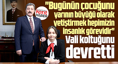 Samsun Valisi Tavlı 23 Nisan'da koltuğunu Diclenur Karahisar'a devretti