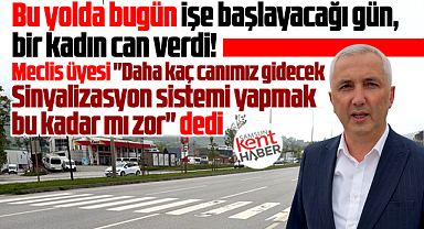 Samsun'da ölüm yolu tepkisi! Daha kaç canımız gidecek!