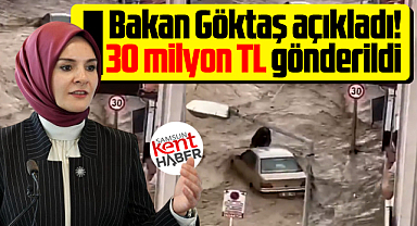 Samsun'da sel felaketi yaşayan Havza'ya bakanlık maddi kaynak gönderdi