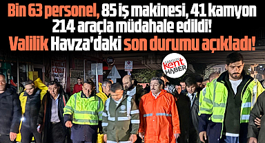Samsun Valiliği Havza'daki sel ile ilgili son durumu açıkladı!