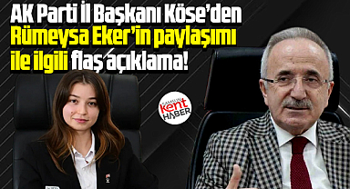 AK Parti Samsun İl Başkanından Rümeysa Eker'in paylaşımı ile ilgili flaş açıklama