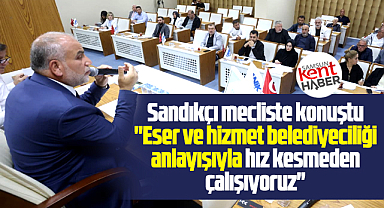 Canik Belediye Başkanı Sandıkçı mecliste konuştu! Hız kesmeden çalışıyoruz