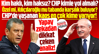 CHP'de yaşananları yapay zeka analiz etti! Kim haklı, kim haksız!