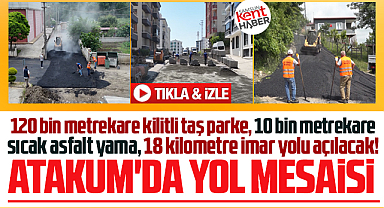 Samsun Atakum'da yol mesaisi! Asfalt, taş parke, sathi kaplama yapılıyor